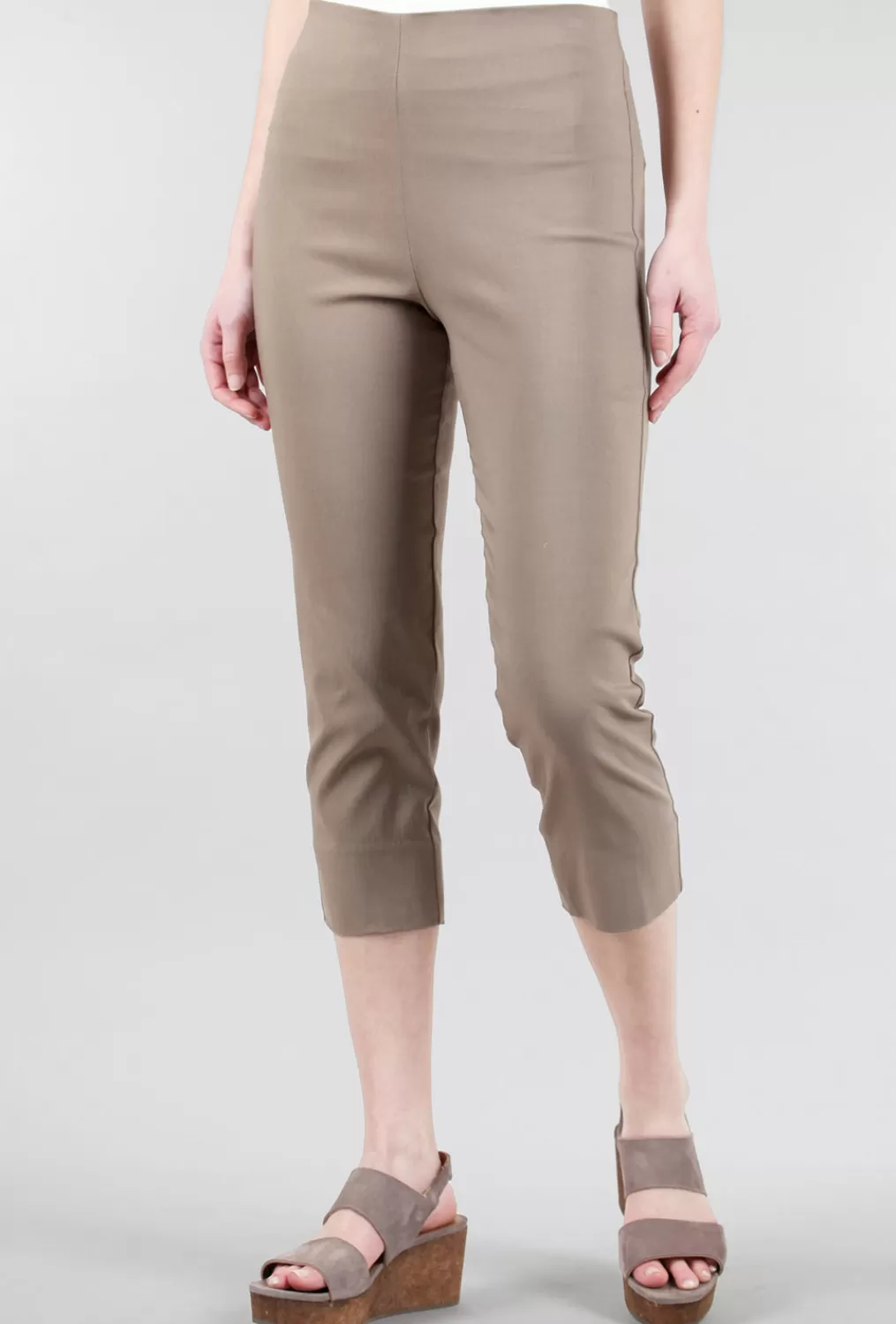 Shop Evie Lou Mindy Cropped Pant, Hazelnut