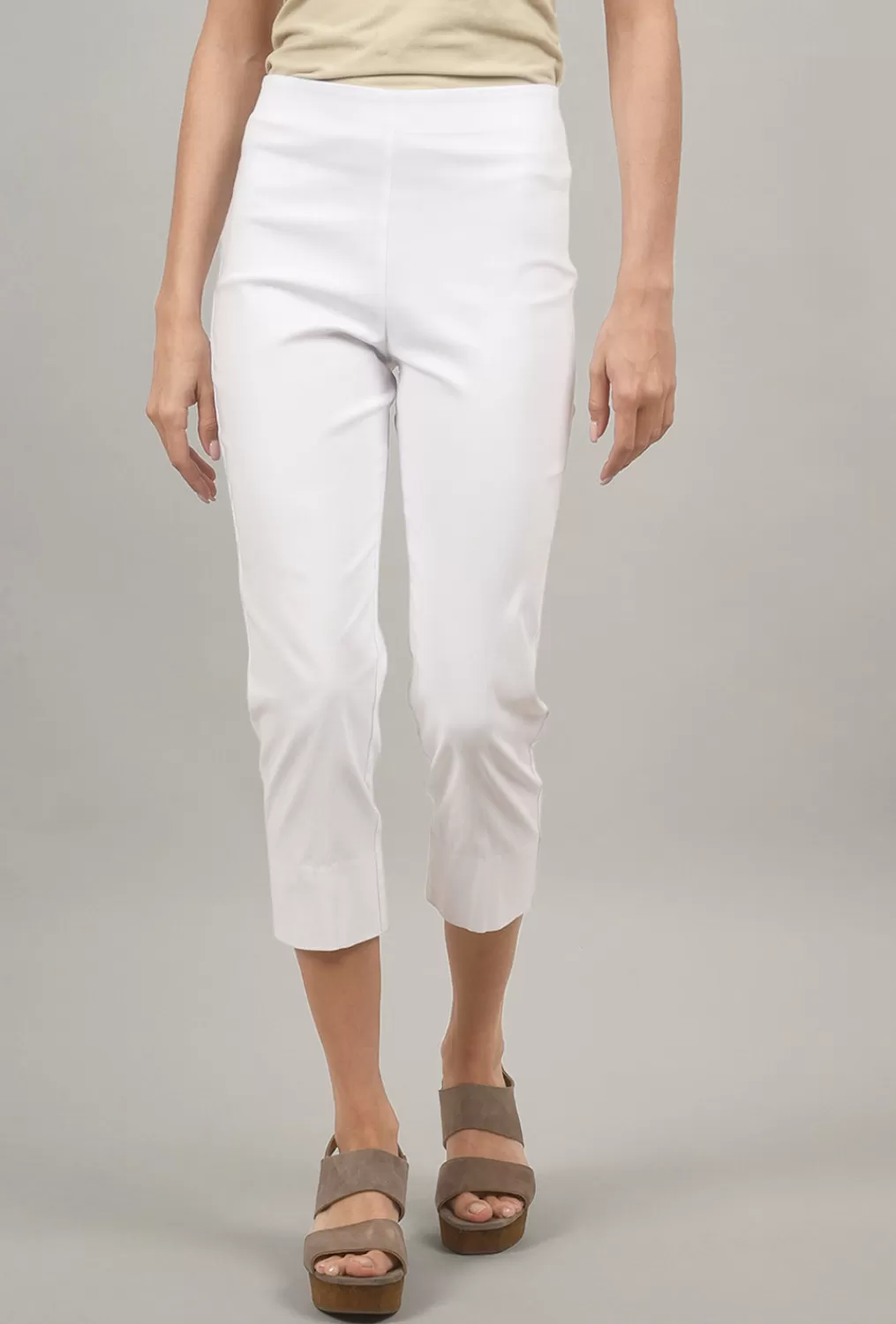 Best Sale Evie Lou Mindy Cropped Pant, White