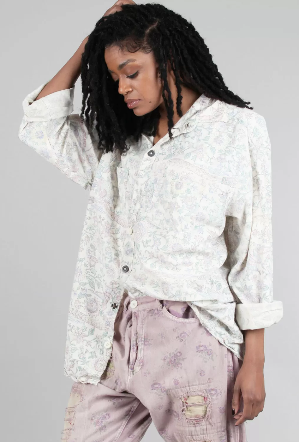 Flash Sale Evie Lou Mp Boyfriend Shirt, Acanthus Sun