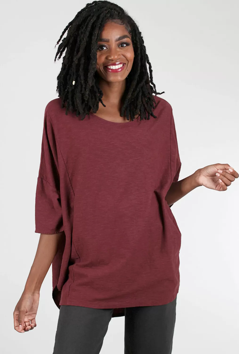 Discount Evie Lou Oversized Lcj Pullover, Barnwood