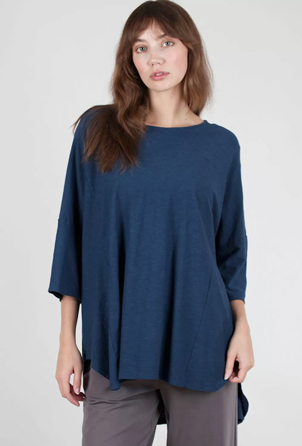 Fashion Evie Lou Oversized Lcj Pullover, Inkjet Blue