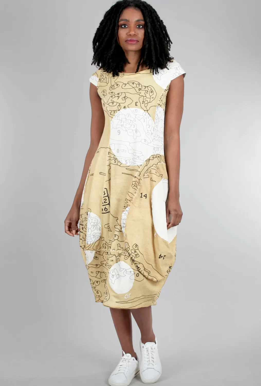 Flash Sale Evie Lou Pbn Shapely French Terry Dress, Corn Print