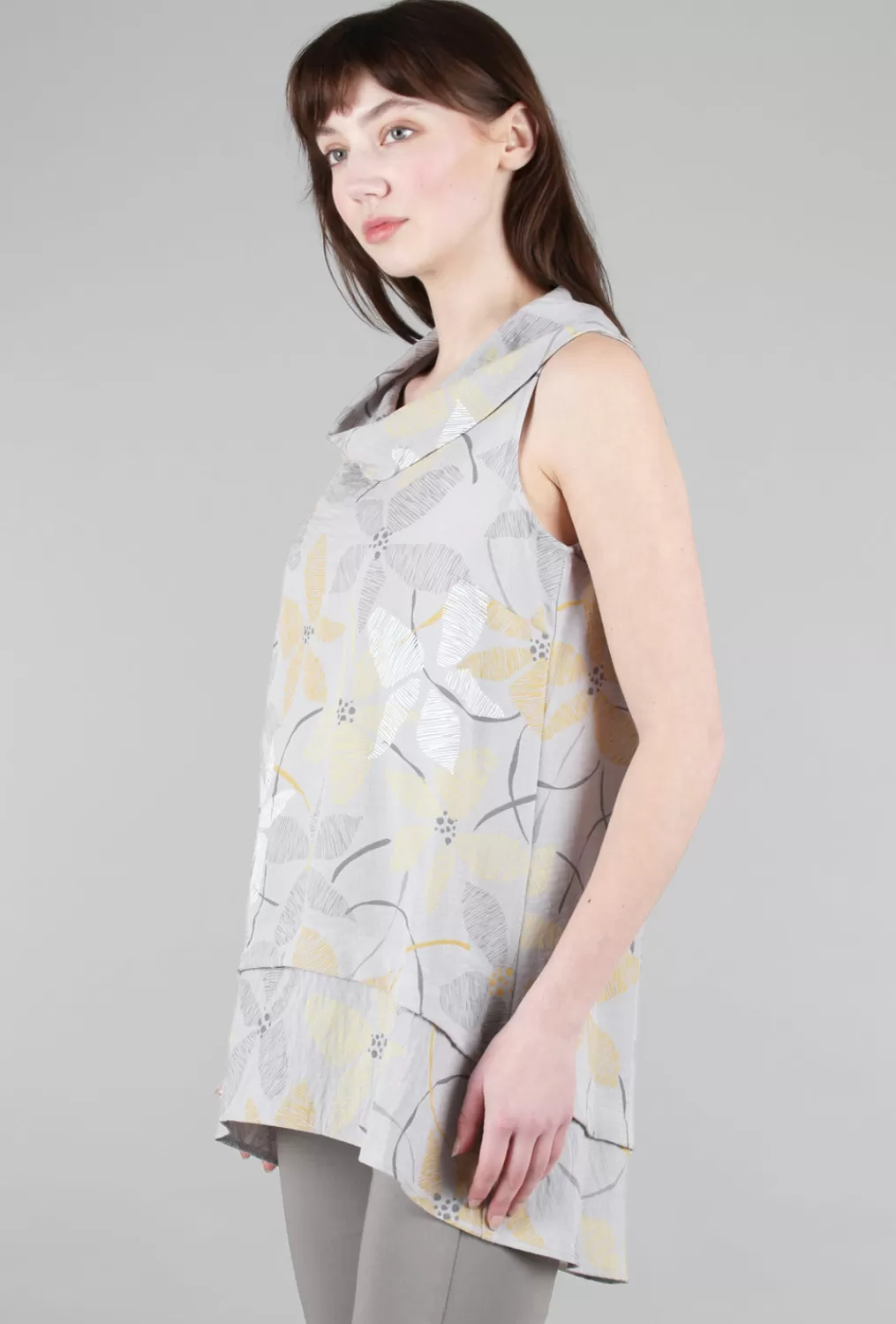 Shop Evie Lou Petal Sleeveless Tunic, Dove