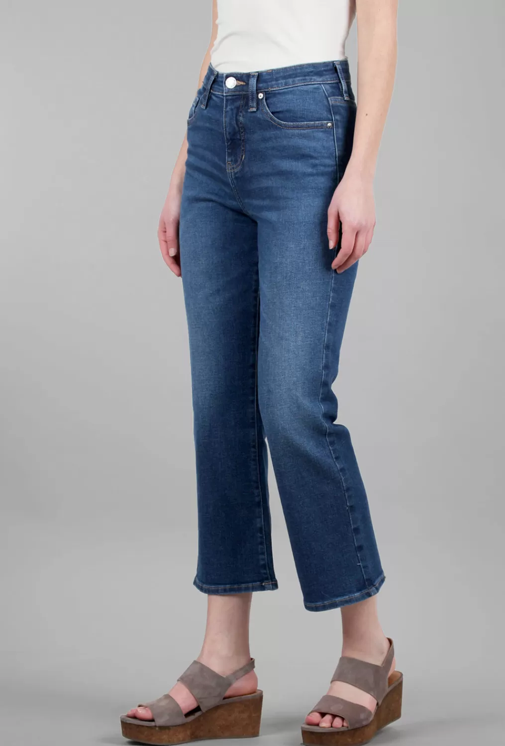 Outlet Evie Lou Phoebe Cropped Bootcut, Persian Blue