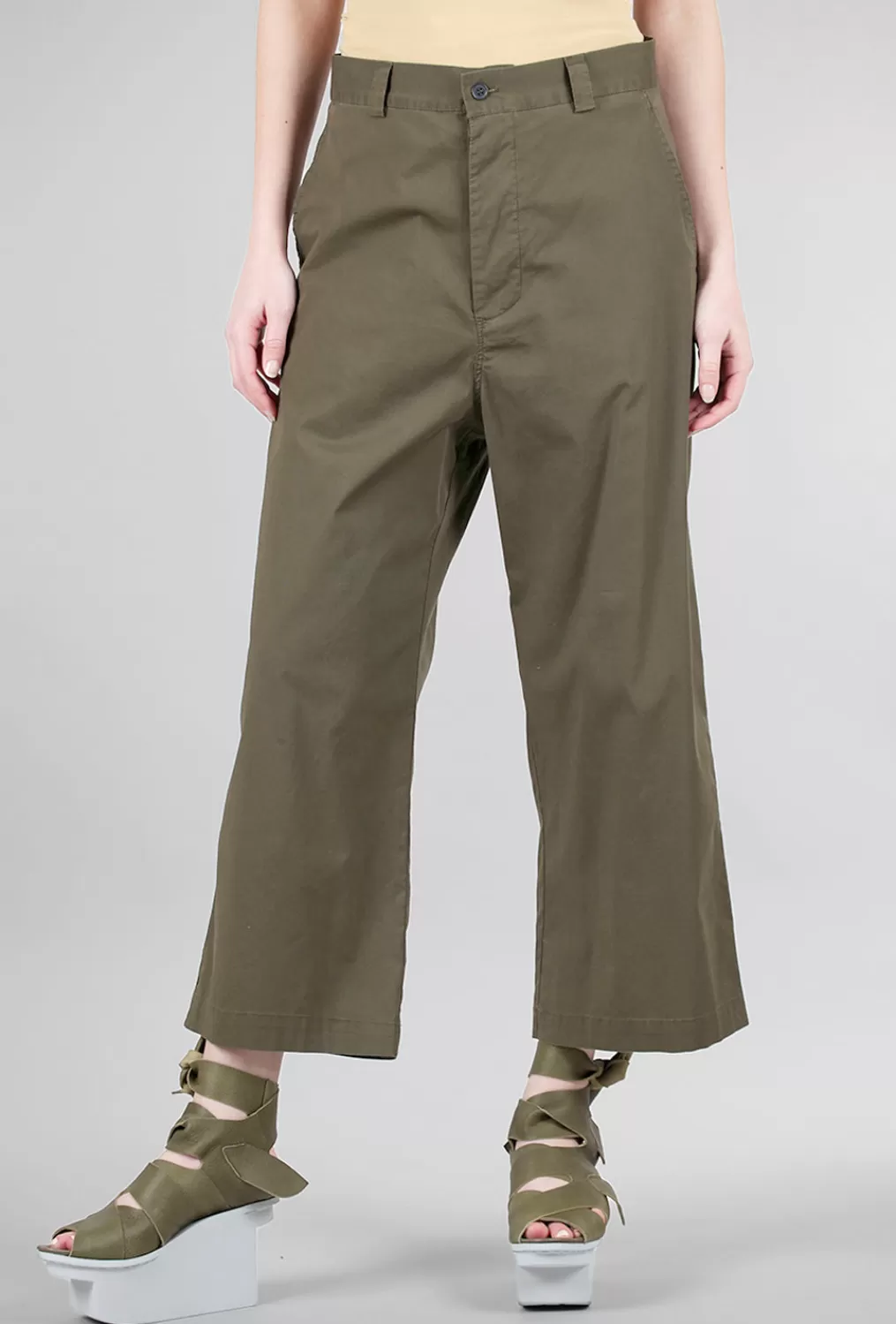 Hot Evie Lou Poli Slouch Trouser, Verde