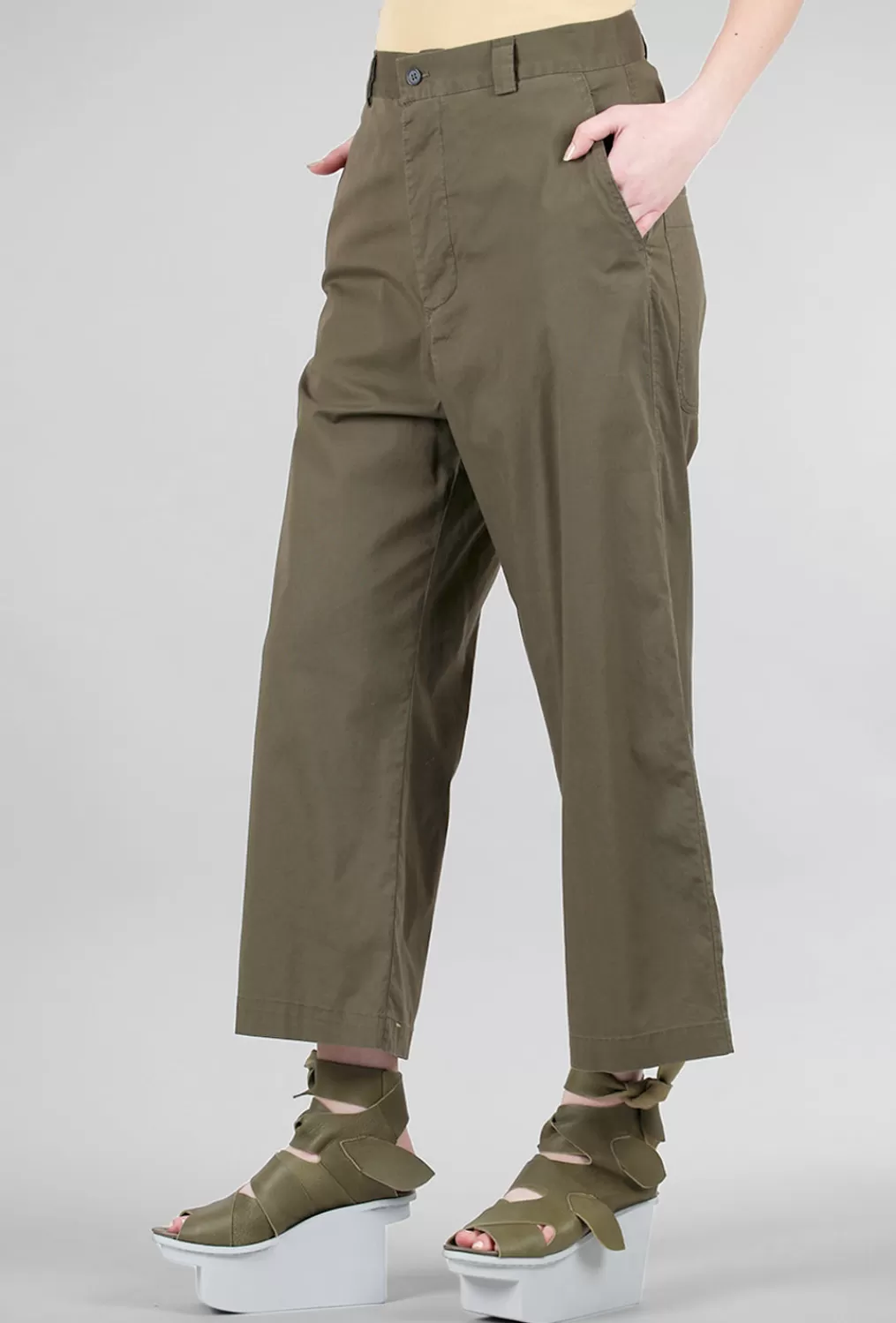 Hot Evie Lou Poli Slouch Trouser, Verde