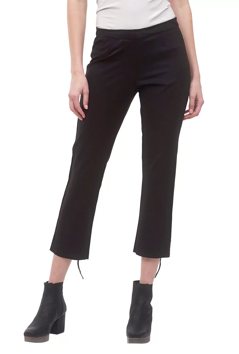 Clearance Evie Lou Ponte Kick Pant, Black