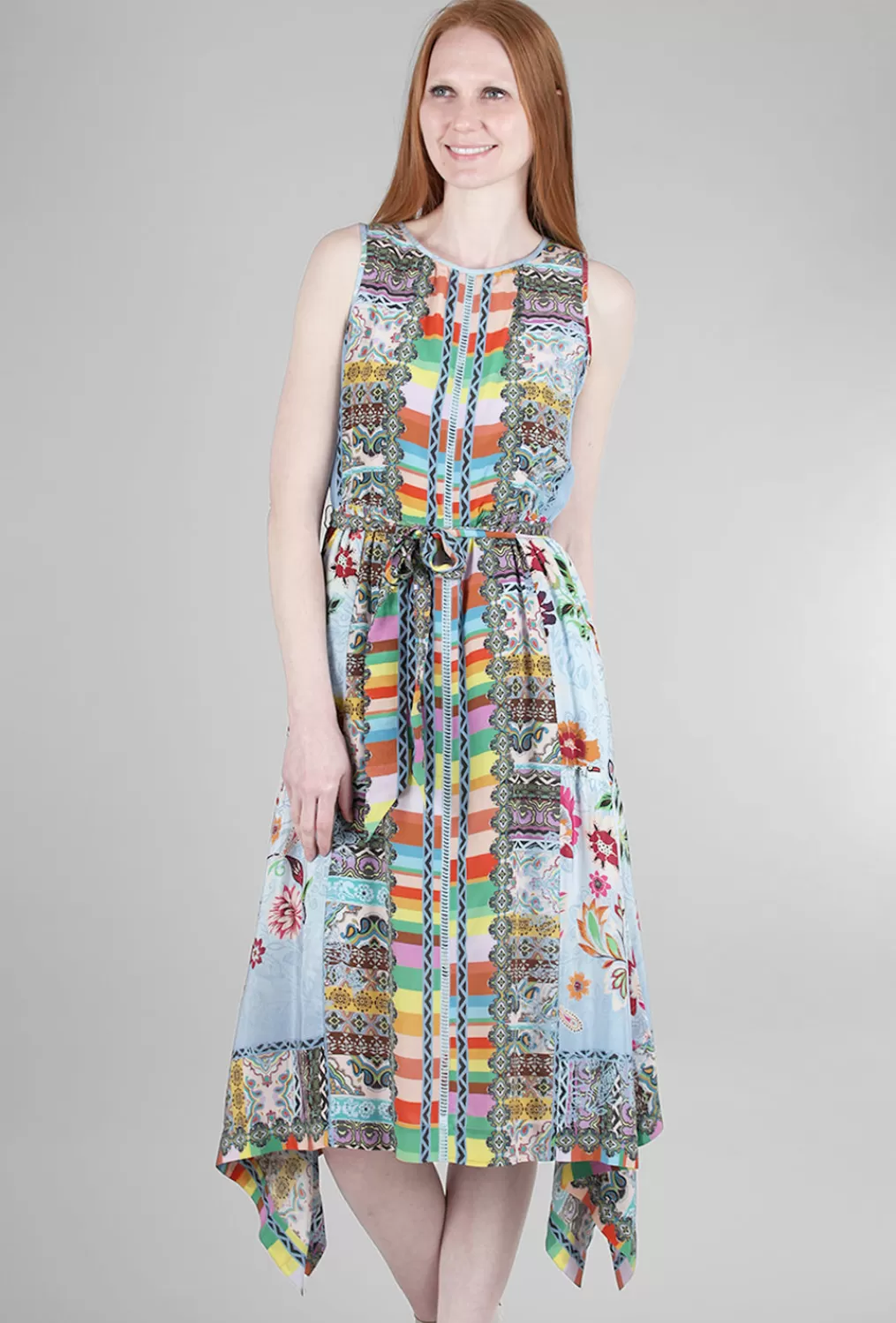 Online Evie Lou Rainbow Naia Dress, Blue Multi