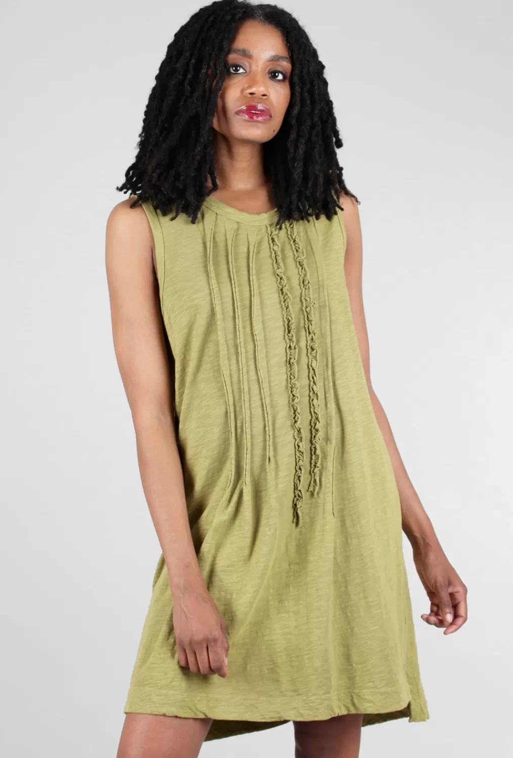 Cheap Evie Lou Raw Ruffle Shift Dress, Cactus