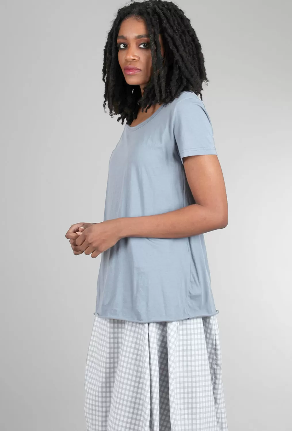 Shop Evie Lou Rbl Classic S/S Tee, Water