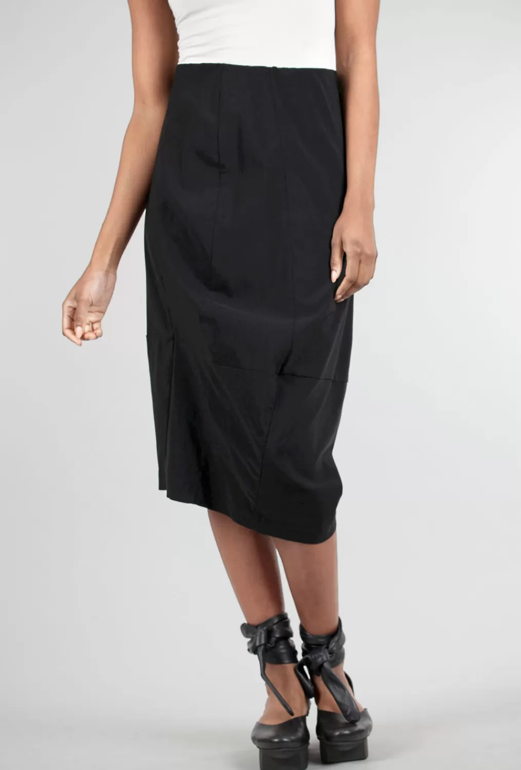 Sale Evie Lou Sig Stretch Column Skirt, Black