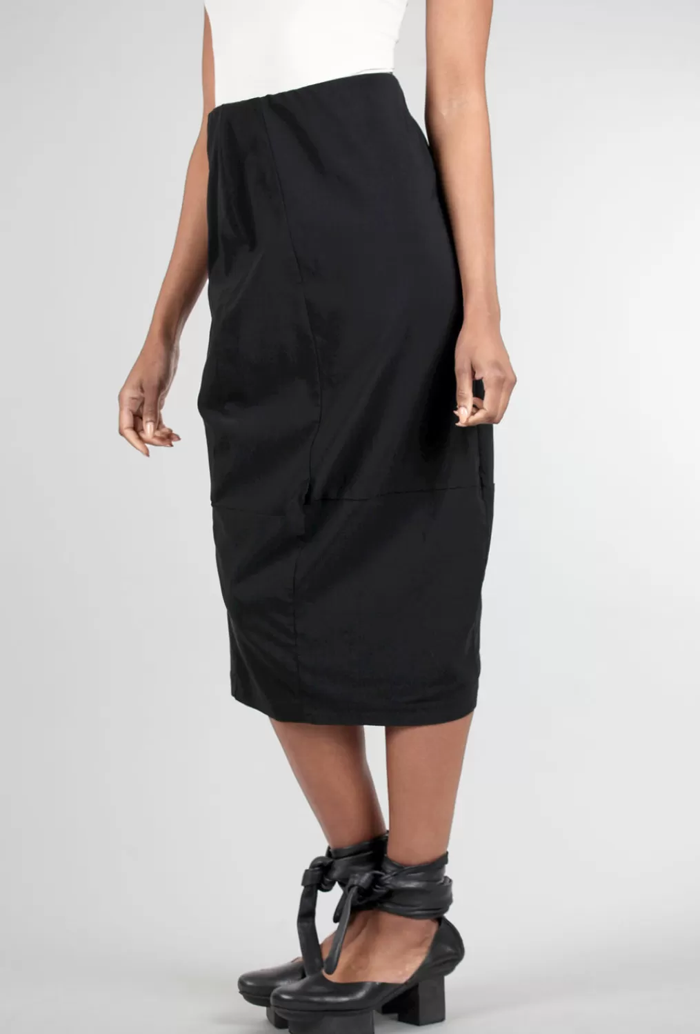 Sale Evie Lou Sig Stretch Column Skirt, Black