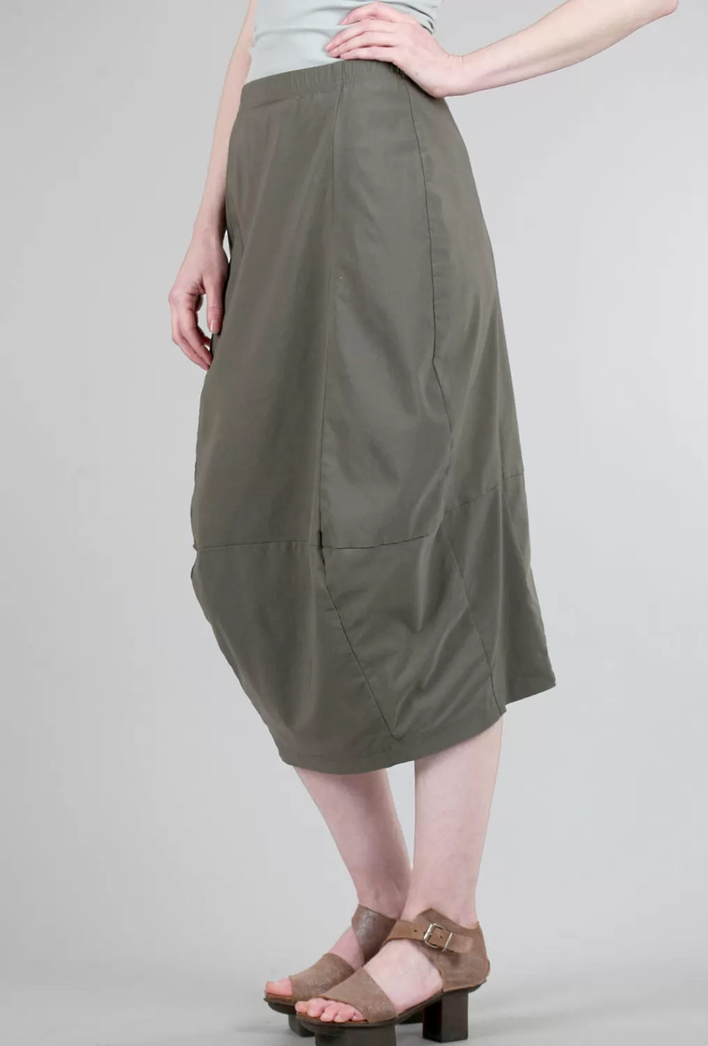 Fashion Evie Lou Sig Stretch Column Skirt, Olive