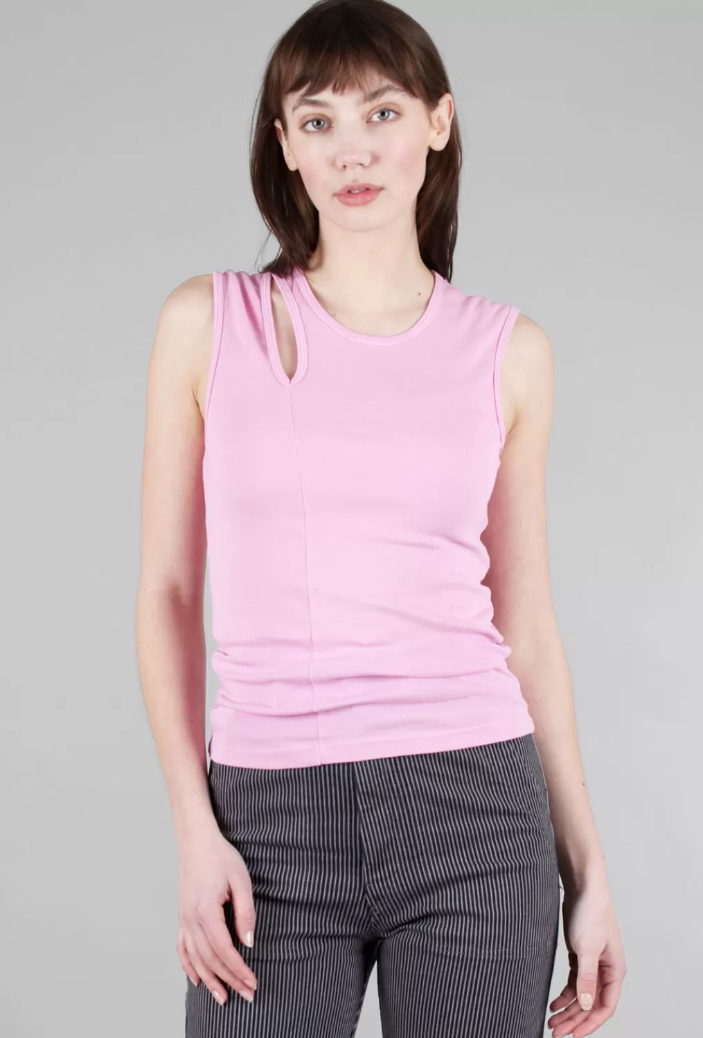 Hot Evie Lou Sleeveless Tendril Tee, Pink