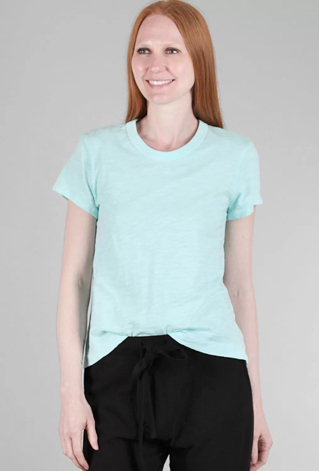 Outlet Evie Lou Slim-Fit Shrunken Crew, Bubbles Mint