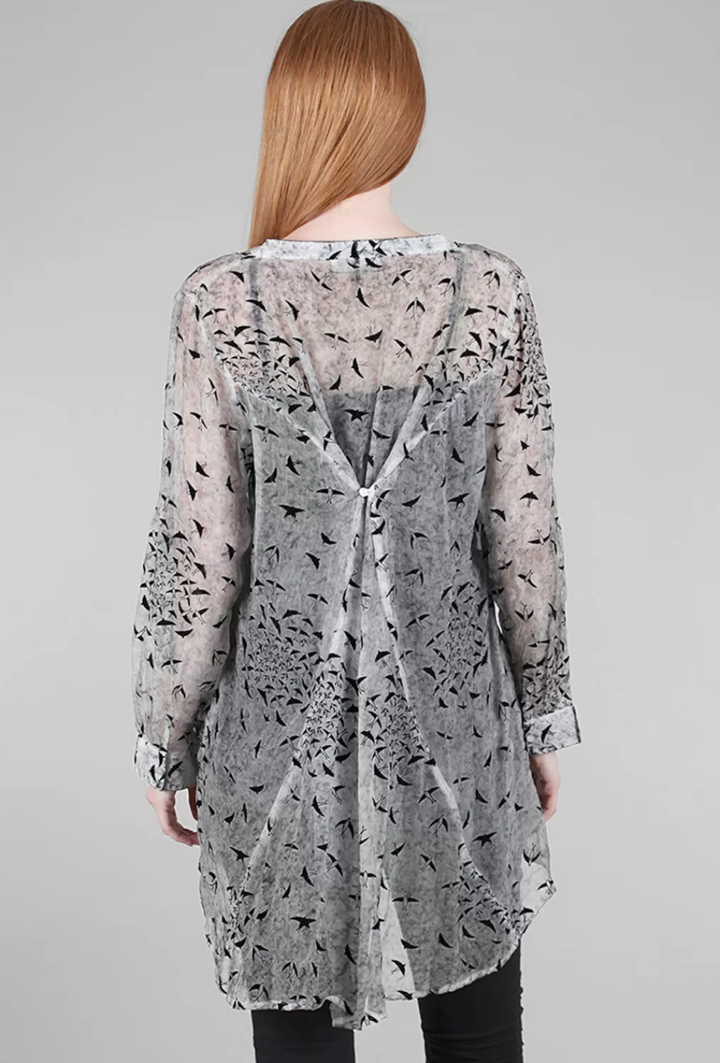 New Evie Lou Sparrow Blouse, Charcoal