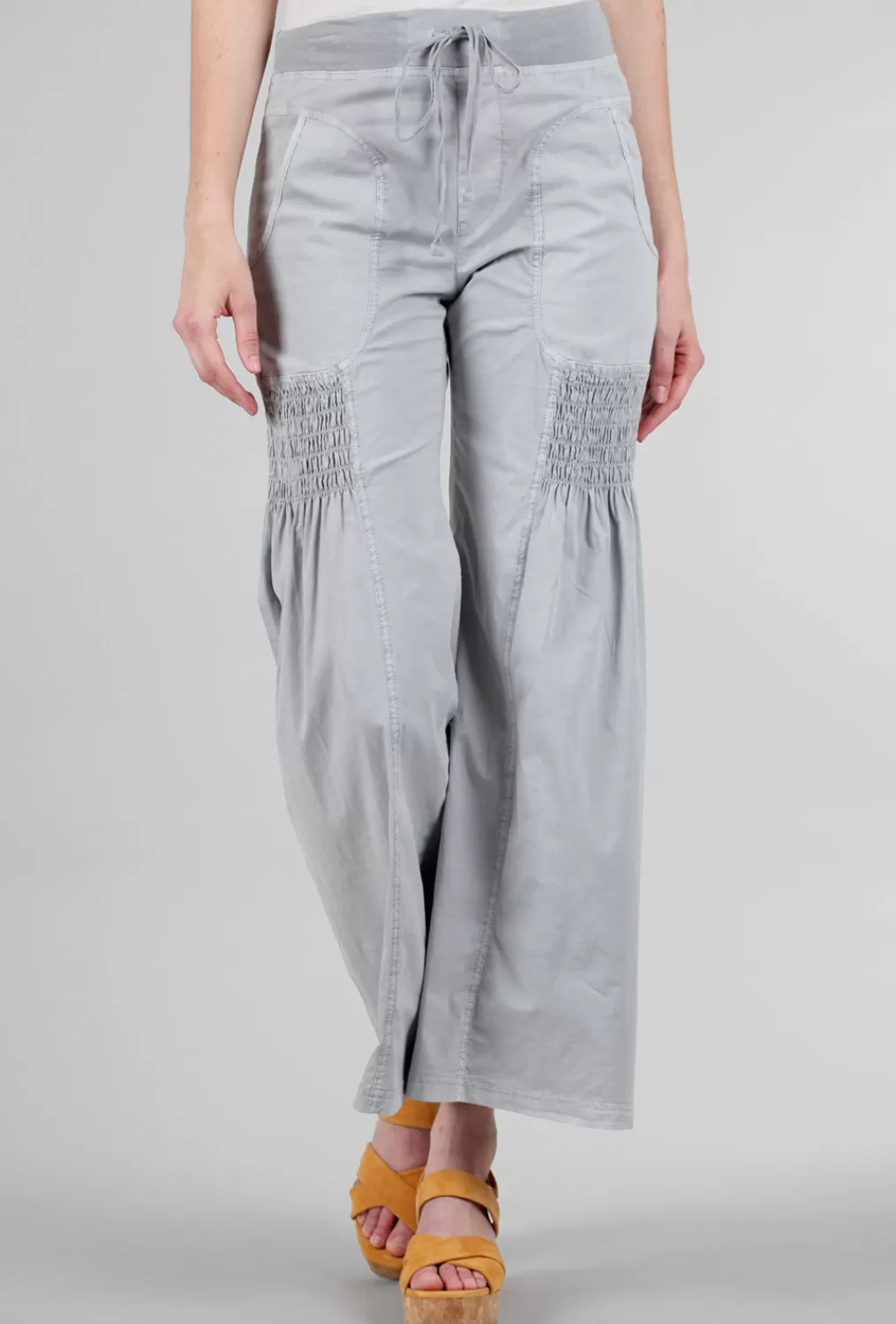 Best Evie Lou Sprightly Wide Leg Pant, Cotton Gray