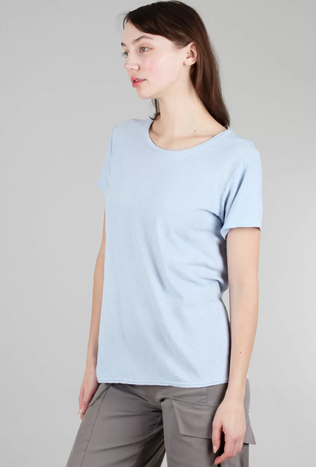 Outlet Evie Lou S/S Bias Tee, Porcelain