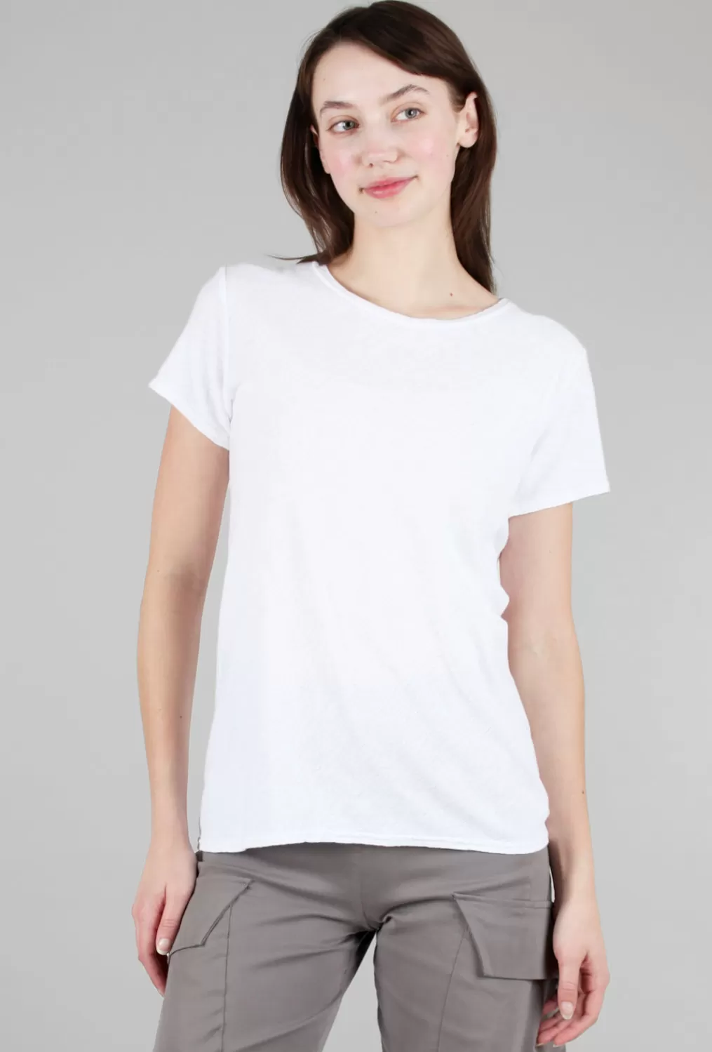 Flash Sale Evie Lou S/S Bias Tee, White