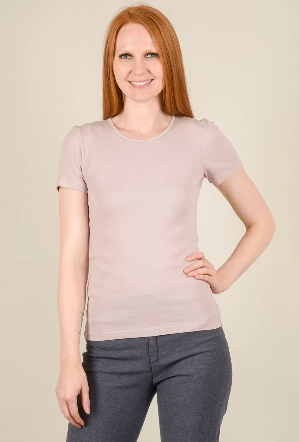 Store Evie Lou S/S Crewneck Tee, Lavender