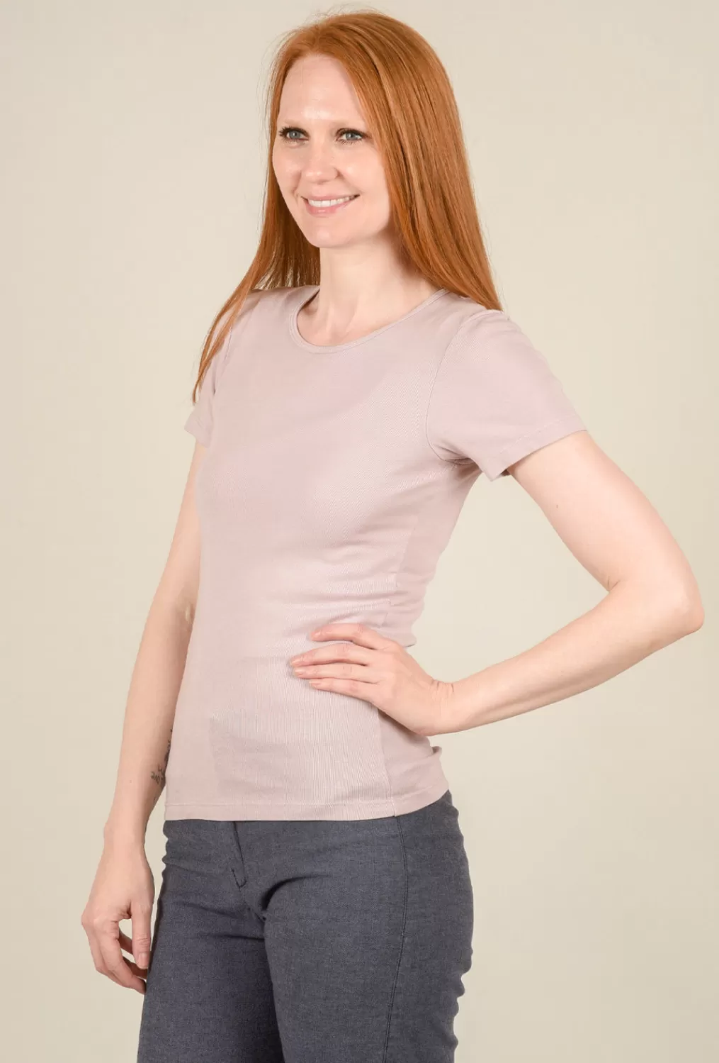 Store Evie Lou S/S Crewneck Tee, Lavender