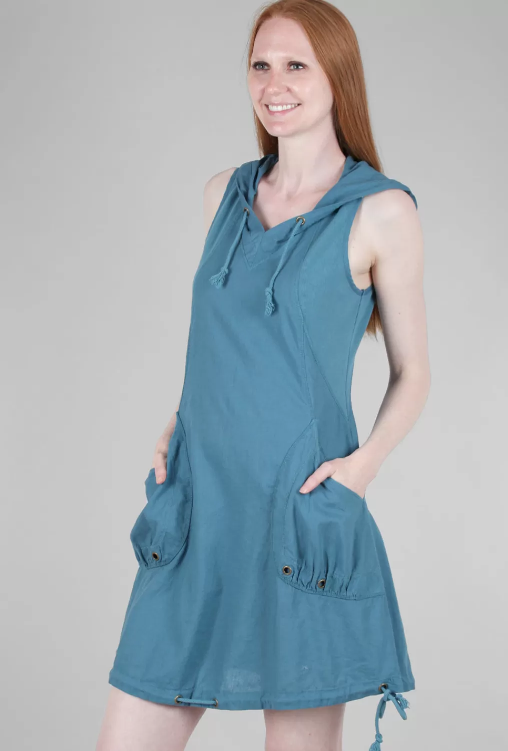 Flash Sale Evie Lou Sumi Hooded Tank Dress, Sapphire