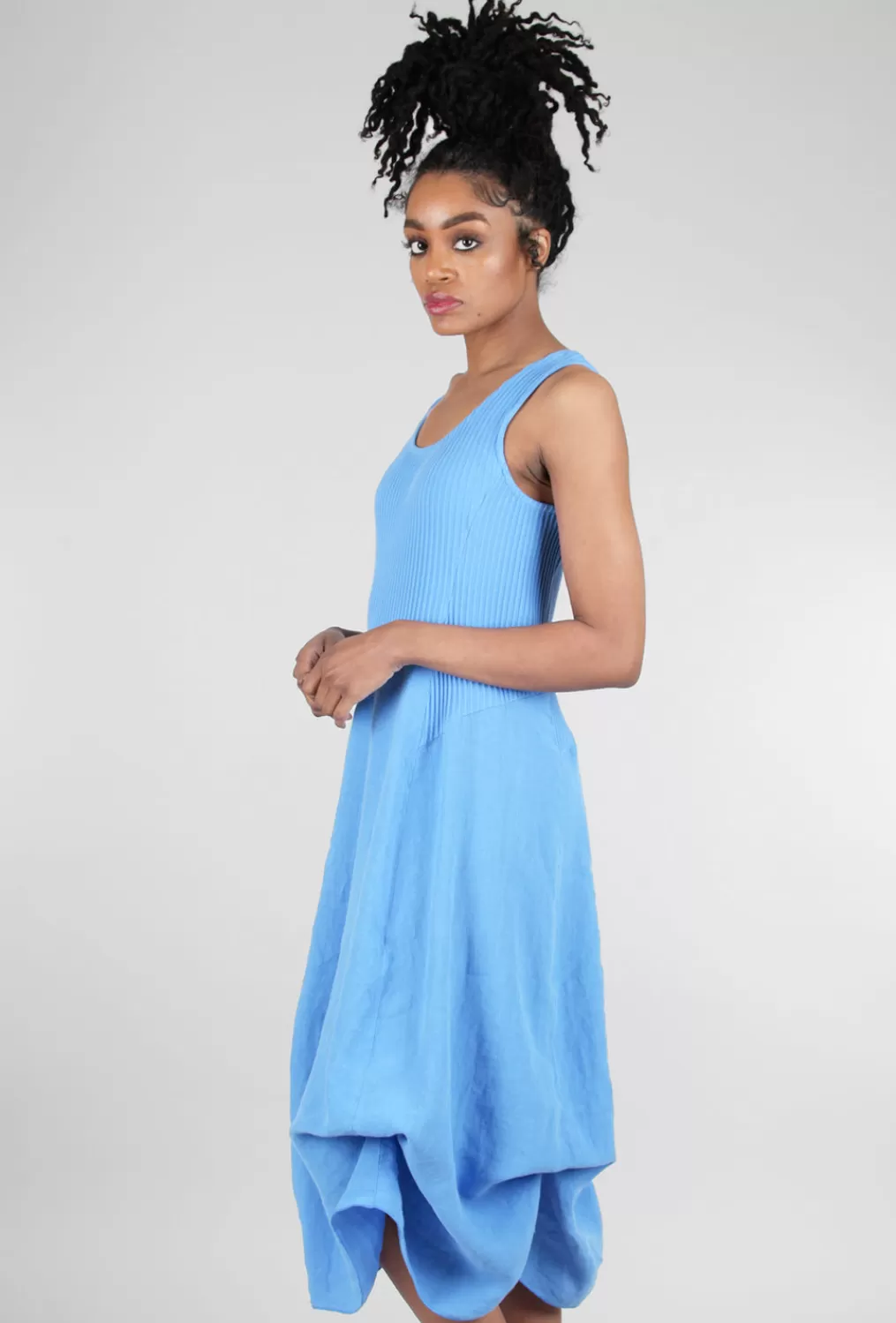 Hot Evie Lou Tie Surprise Dress, Cornflower Blue