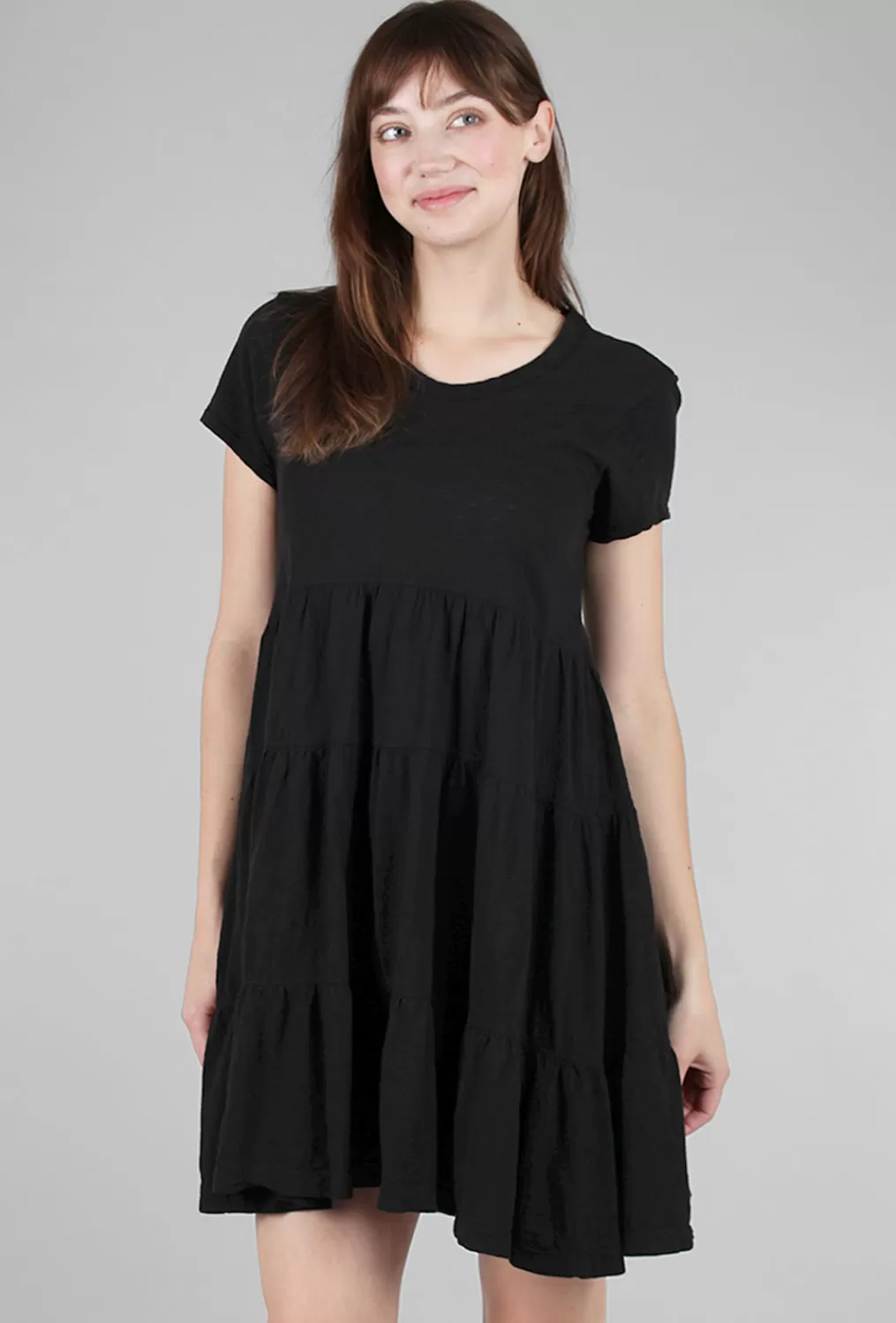 Flash Sale Evie Lou Tiered Trapeze Tee Dress, Black