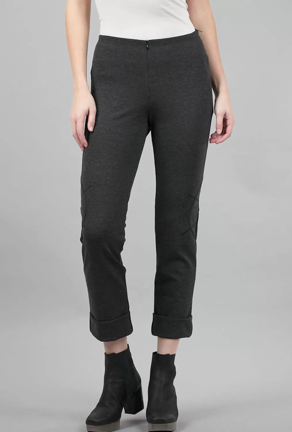 New Evie Lou Tomba Ponte Pant, Charcoal