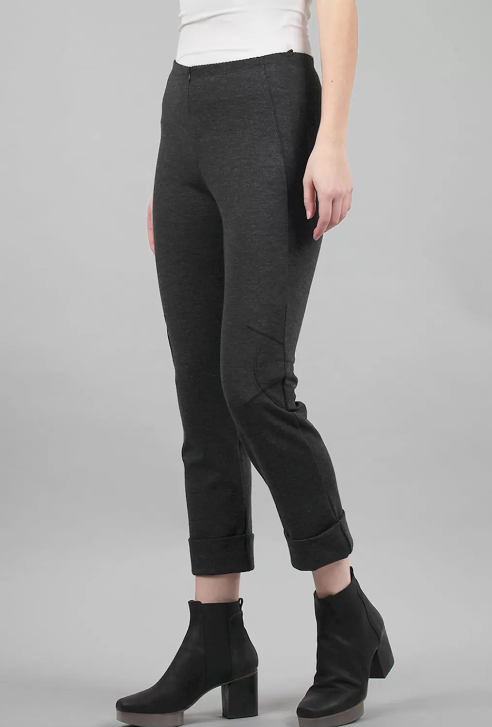 New Evie Lou Tomba Ponte Pant, Charcoal