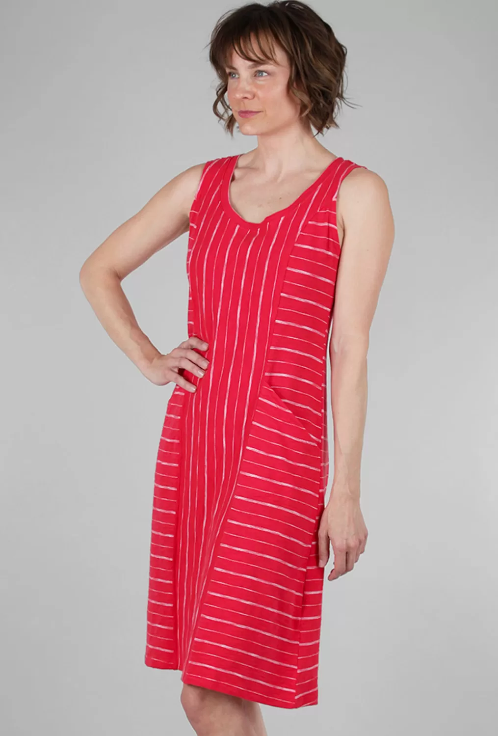 Clearance Evie Lou Vineyard Tank Dress, Tomato