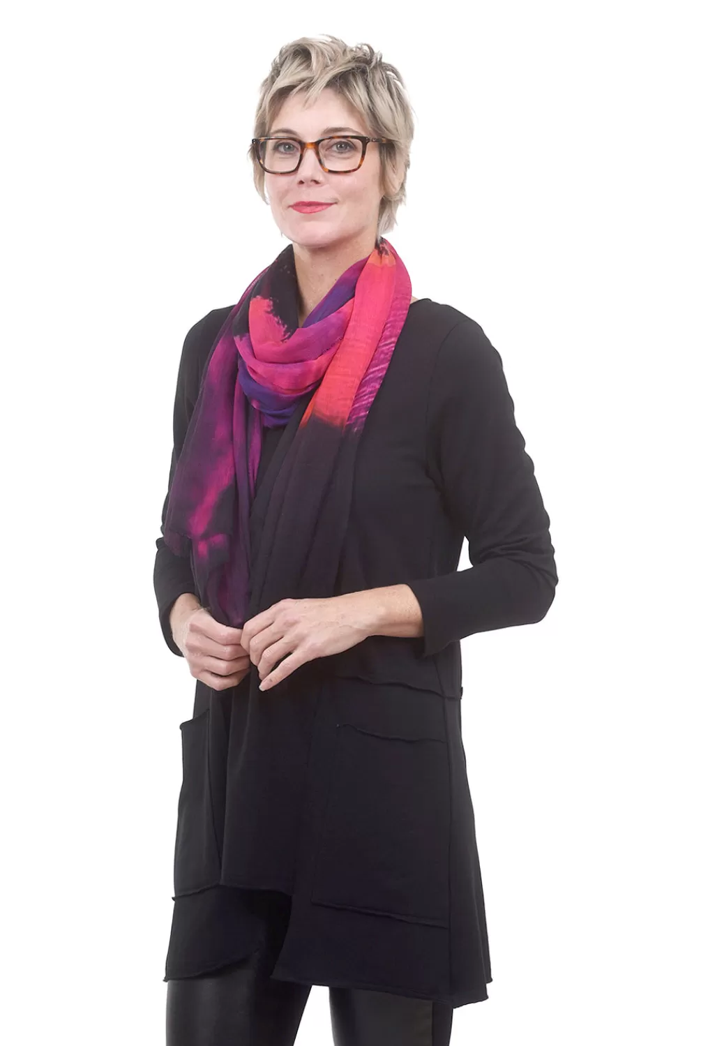 Online Evie Lou Vintage Artisan Scarf, Tree Of Life, Raspberry