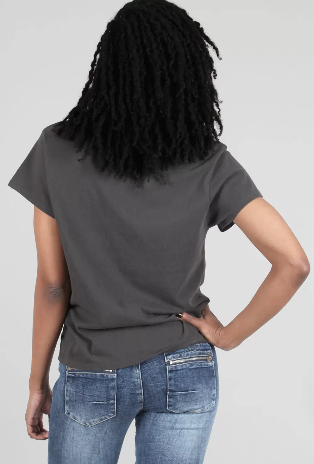 New Evie Lou Vintage Band Tee, Black/Def Leppard