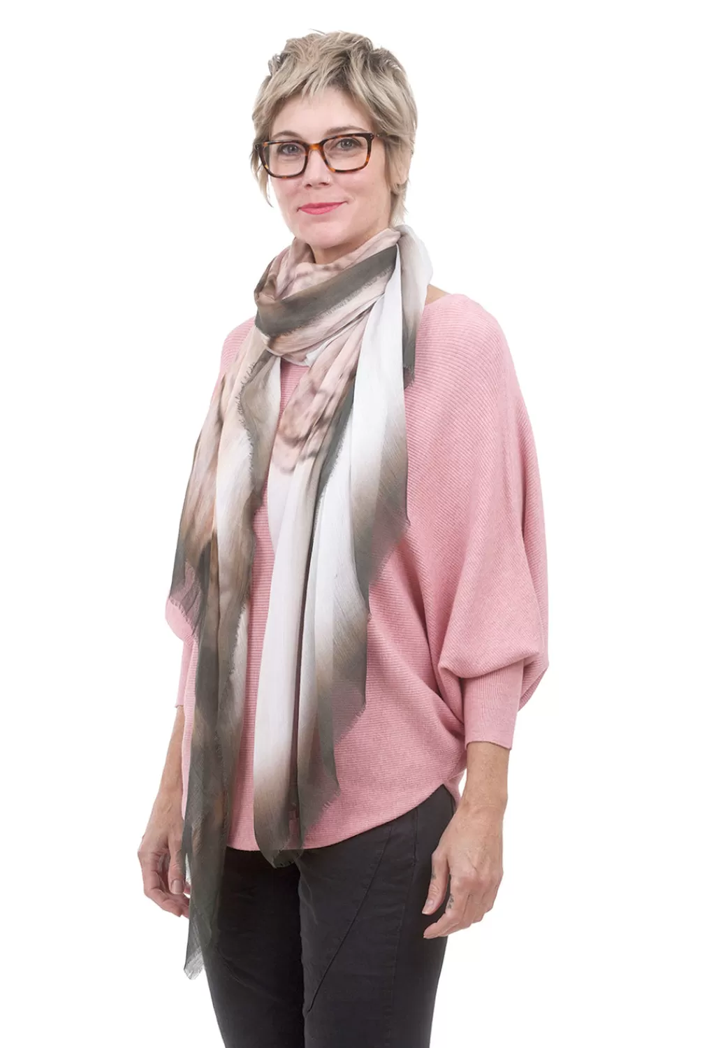 Flash Sale Evie Lou Vintage Coliseum Scarf, Ivory