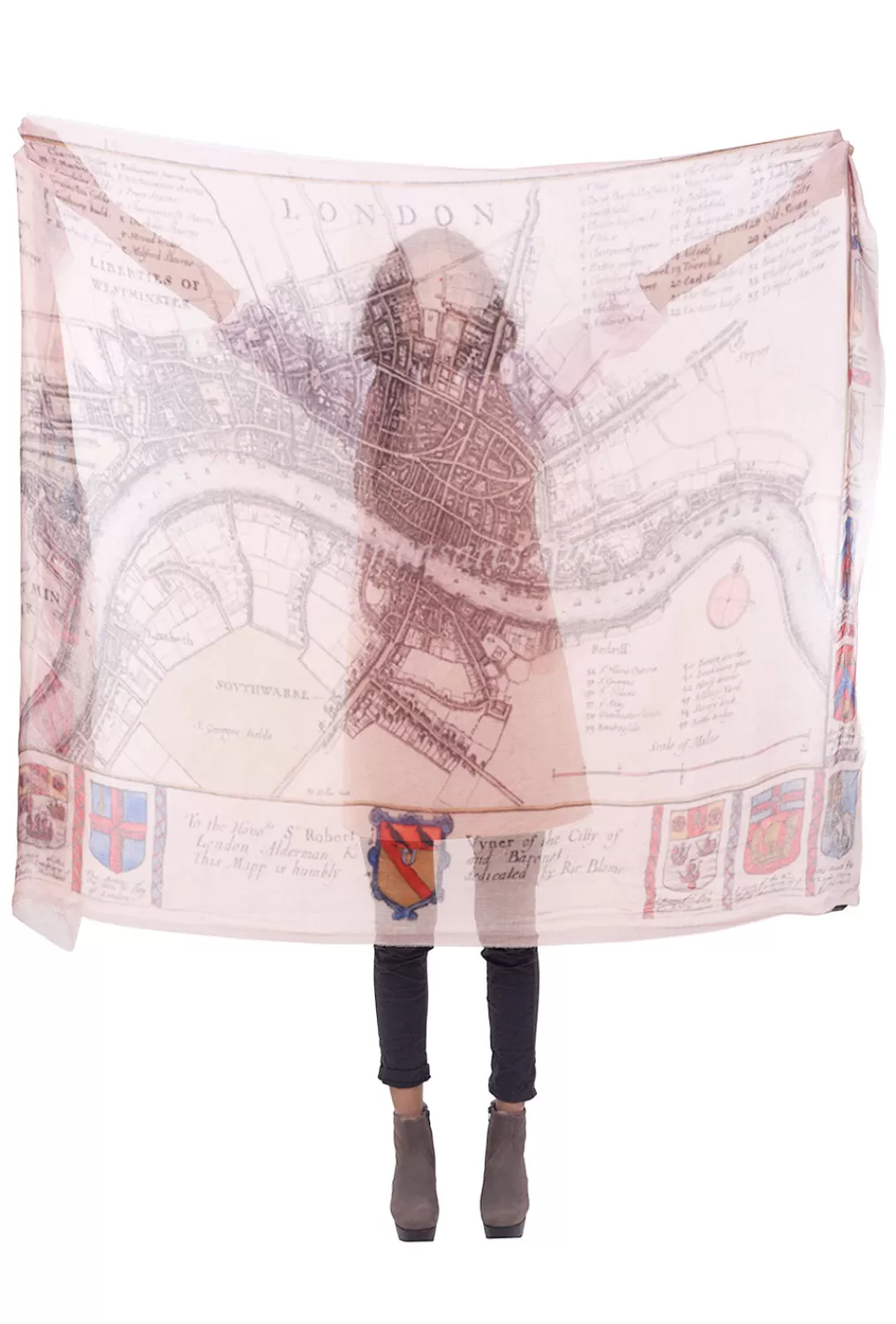 Cheap Evie Lou Vintage London Map, Blush