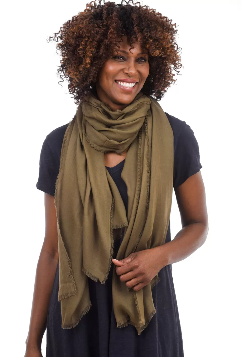 Clearance Evie Lou Vintage Solid Wrap, Thyme