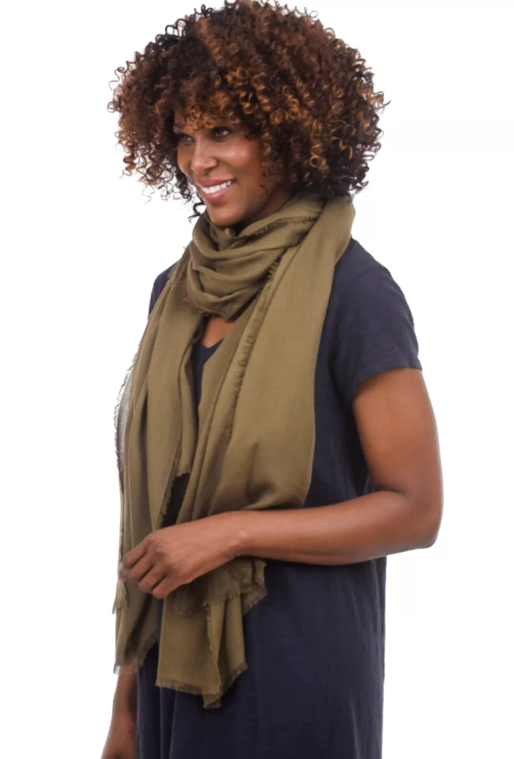 Clearance Evie Lou Vintage Solid Wrap, Thyme