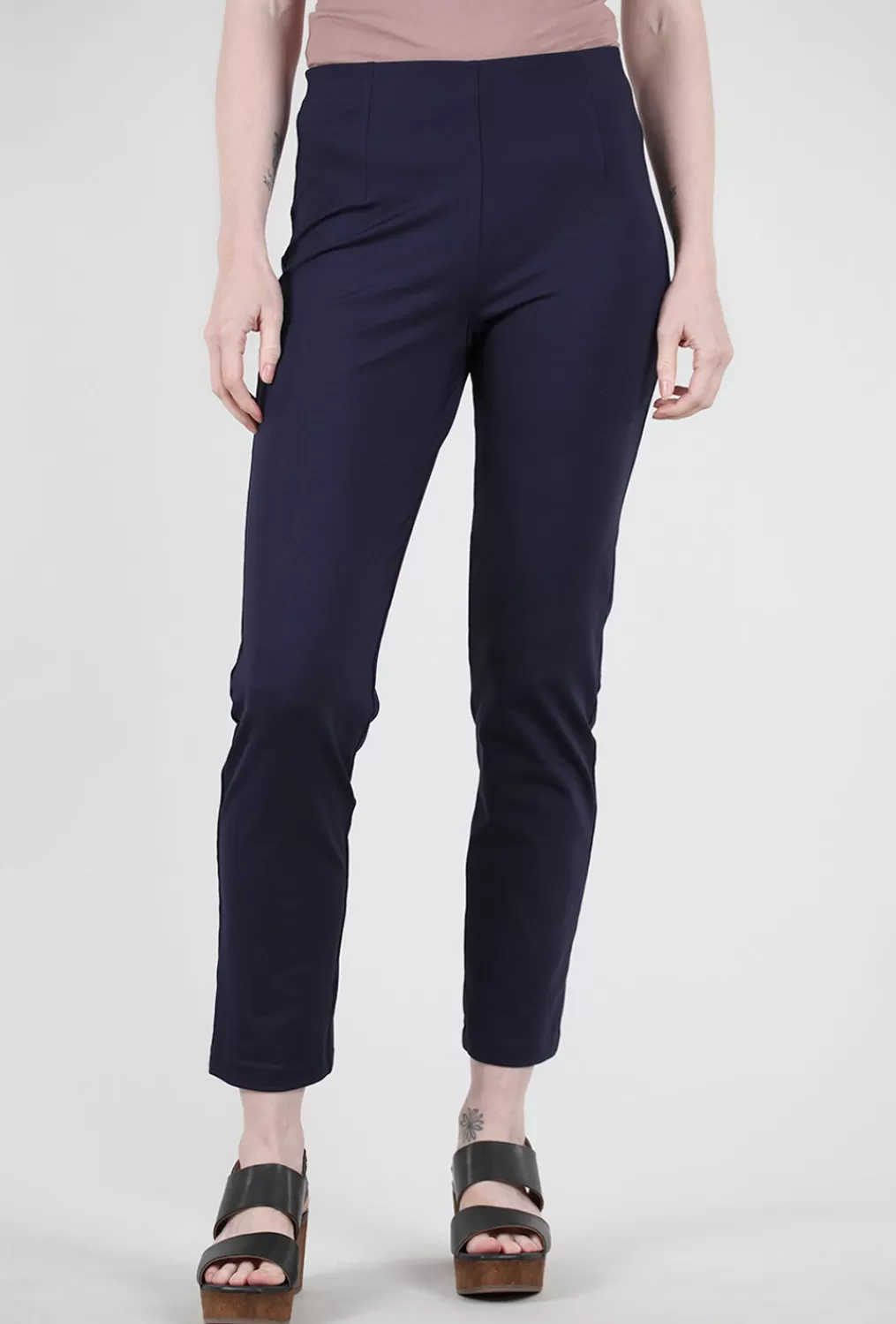 Fashion Evie Lou Zani Ponte Tech Pant, Navy