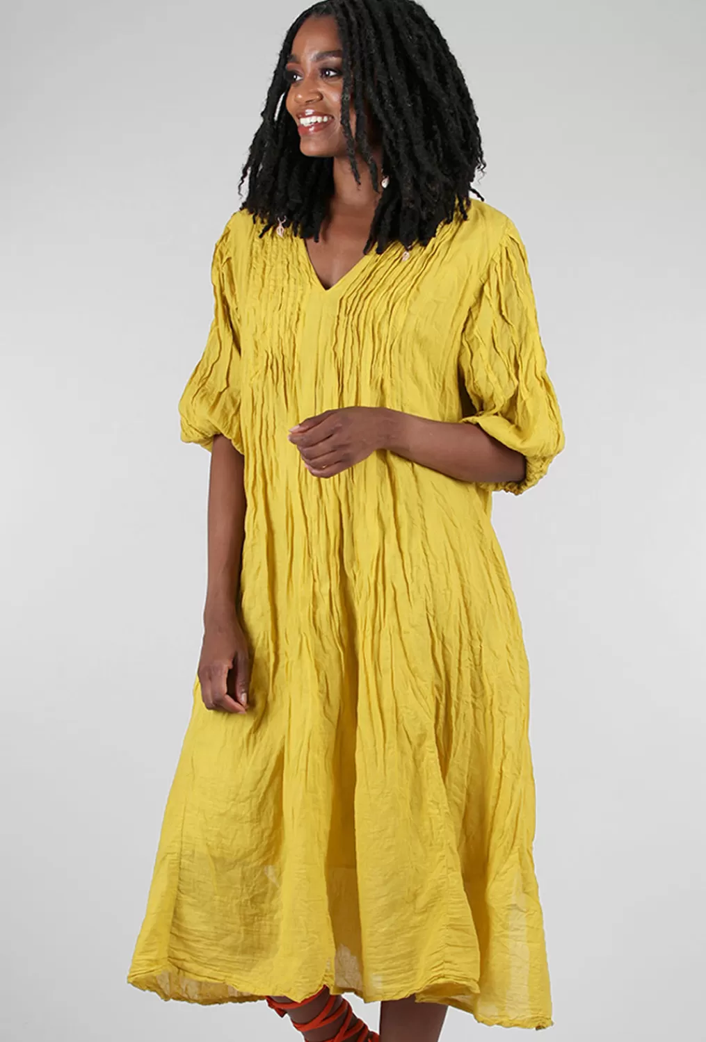 Store Evie Lou Zing Dress, Mustard